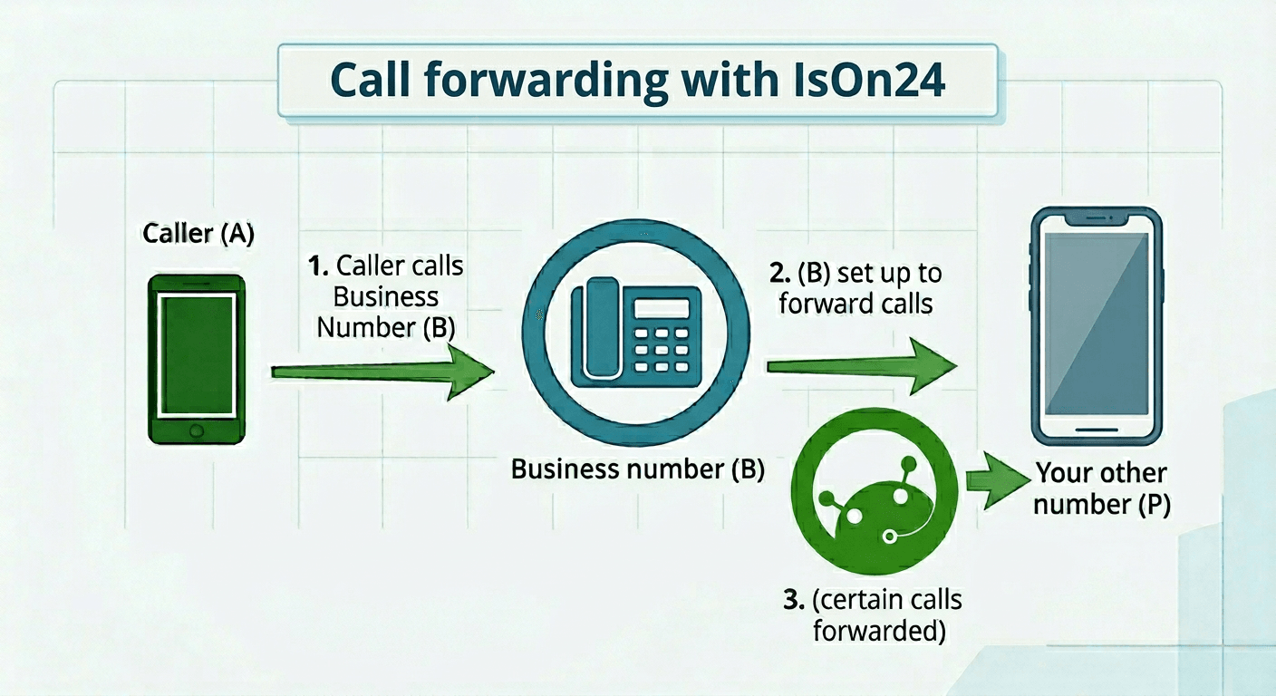 Correct call forwarding with IsOn24
